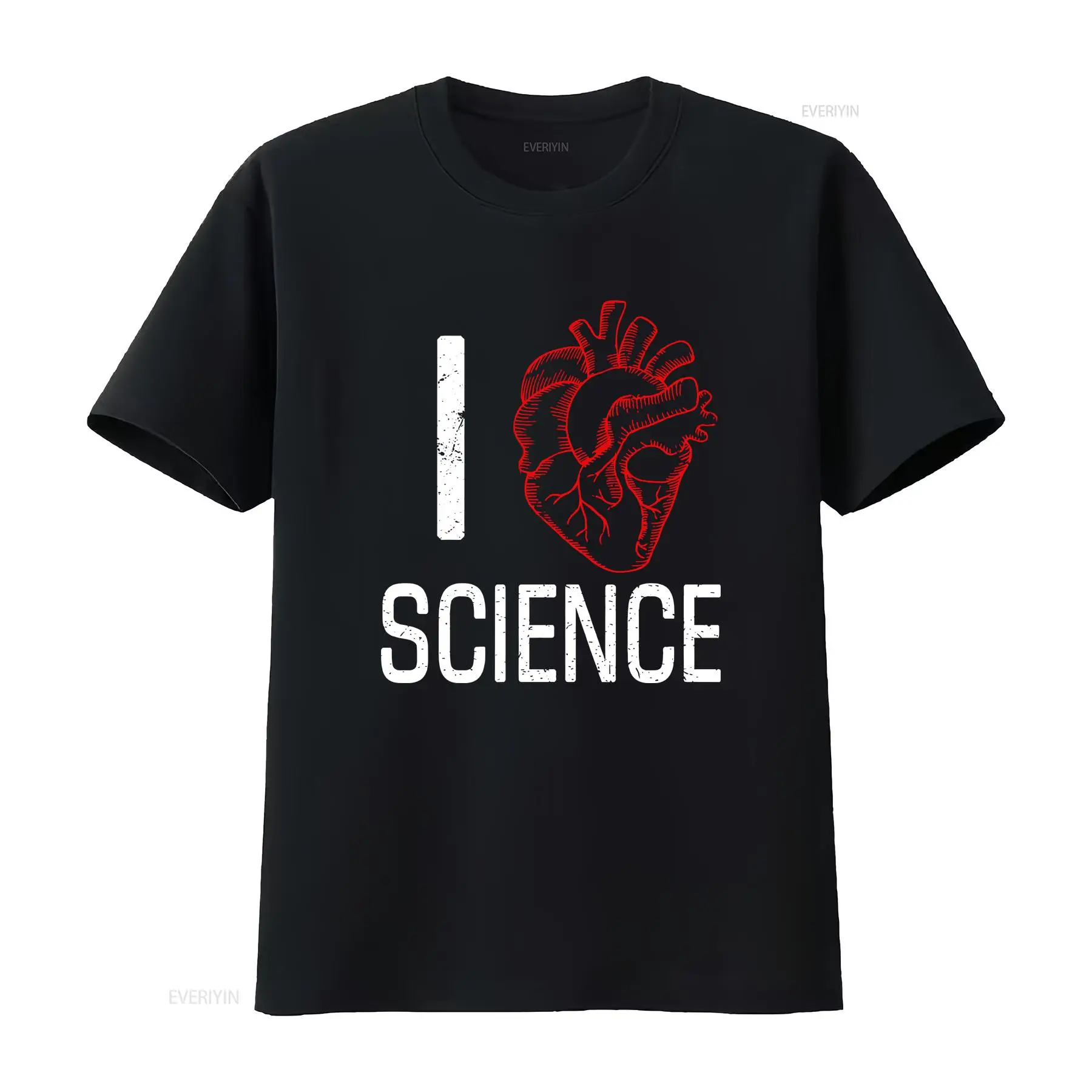 Vintage Fashion Research - Футболка I Heart Science: Исследования, обучение,