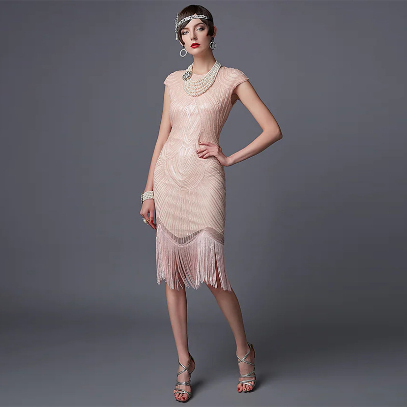Vintage Fashion Dresses - Винтажное платье-флаппер в стиле Гэтсби 1920-х