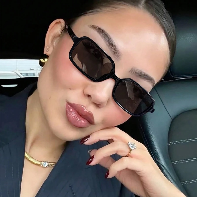 Vintage Fashion Enthusiasts - Новые стильные маленькие прямоугольные солнцезащитные очки